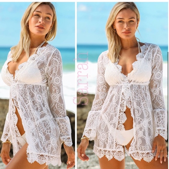 Sarrah Other - LAST 1 S New Gorgeous Bohemian Lace Sexy Mini Dress Swimsuit Coverup Lingerie